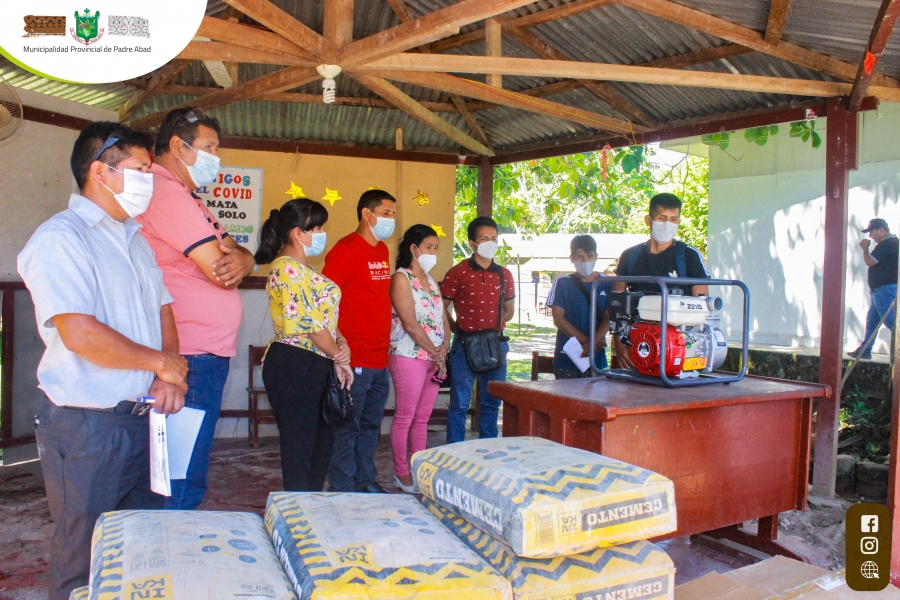 MPPA HIZO ENTREGA DE MATERIALES PARA INSTALACIÓN DEL SERVICIO DE AGUA EN EL CASERÍO NUEVA UNION