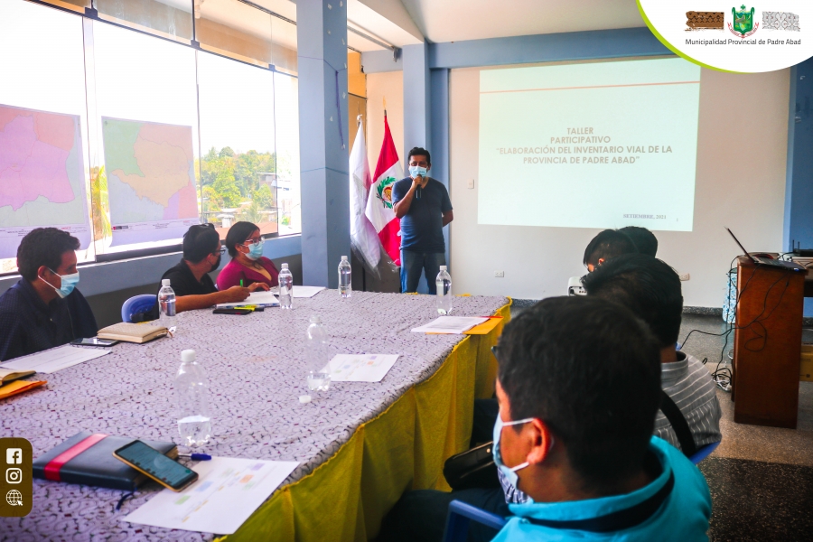 EL INSTITUTO VIAL REALIZO TALLER PARTICIPATIVO SOBRE “ELABORACIÓN DEL INVENTARIO VIAL DE PADRE ABAD”