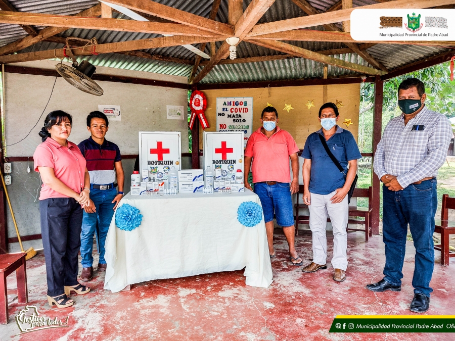 MUNICIPALIDAD CULMINO LA PRIMERA ETAPA DE IMPLEMENTACION DE BOTIQUINES CON MEDICAMENTOS EN EL DISTRITO DE PADRE ABAD