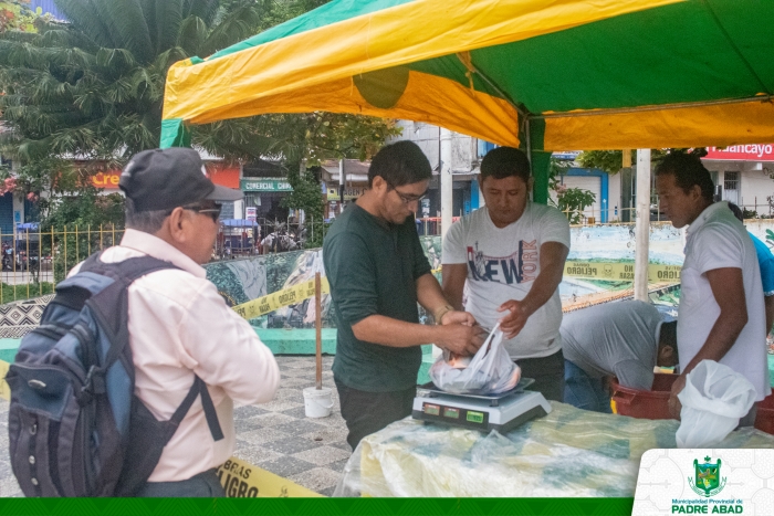 MUNICIPALIDAD DE PADRE ABAD REALIZÓ VENTA DE PACO A S/. 13 SOLES EL KILO