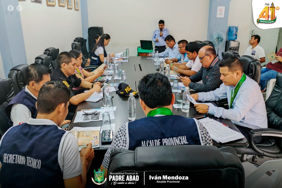 EN SESION DEL COPROSEC SOCIALZIAN PLAN DE PREVENCIÓN Y SEGURIDAD POR EL 41º ANIVERSARIO DE PADRE ABAD