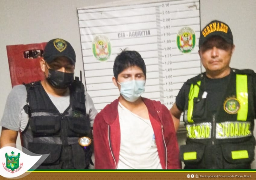 PERSONAL DE SERENAZGO LOGRO CAPTURAR A UN DELICUENTE EN EL CENTRO DE LA CIUDAD