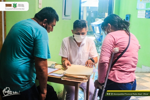 OMAPED REALIZO CAMPAÑA MEDICA PARA PERSONAS DISCAPACIDAD EN PADRE ABAD