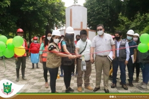 CULMINO ACTIVIDAD DE LIMPIEZA Y MEJORAMIENTO DEL PARQUE DEL AMOR EN AGUAYTIA