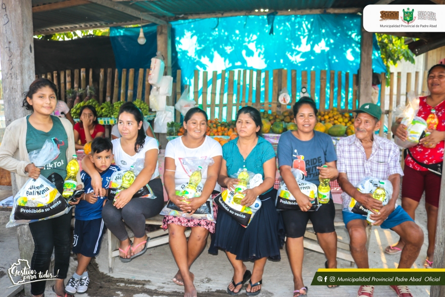 CONTINUAMOS LLEVANDO ALIMENTOS A FAMILIAS VULNERABLES DEL DISTRITO DE PADRE ABAD