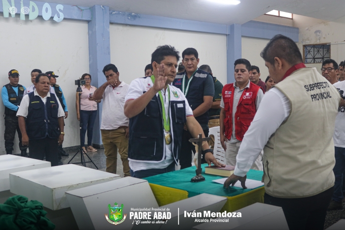 ALCALDE PROVINCIAL JURAMENTÓ COMO PRESIDENTE DEL COPROSEC 2024