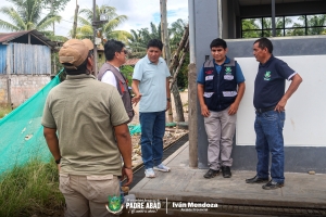 ALCALDE PROVINCIAL SUPERVISA CONSTRUCCIÓN DE LOCAL COMUNAL DE SHAMBILLO